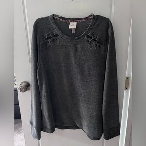 Chenille Top with Shoulder Detail